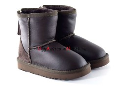 UGG KIDS ZIP METALLIC CHOCOLATE