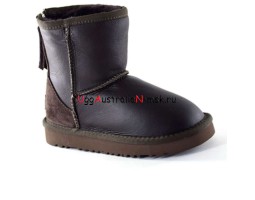 UGG KIDS ZIP METALLIC CHOCOLATE