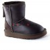 UGG KIDS ZIP METALLIC CHOCOLATE