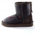 UGG KIDS ZIP METALLIC CHOCOLATE