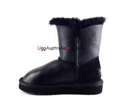 UGG KID'S BAILEY BUTTON METALLIC BLACK