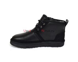 UGG NEUMEL ZIP LEATHER BLACK