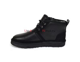 UGG NEUMEL ZIP LEATHER BLACK