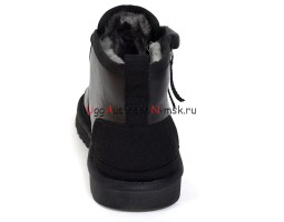 UGG NEUMEL ZIP LEATHER BLACK