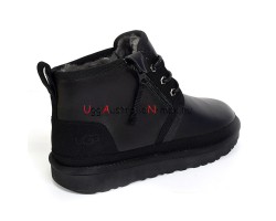 UGG NEUMEL ZIP LEATHER BLACK