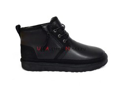 UGG NEUMEL ZIP LEATHER BLACK