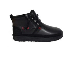 UGG NEUMEL ZIP LEATHER BLACK