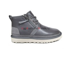 UGG NEUMEL ZIP LEATHER GREY