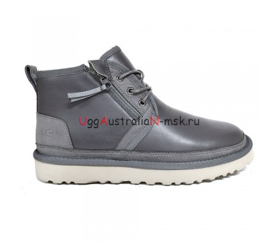 UGG NEUMEL ZIP LEATHER GREY