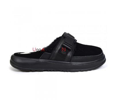 UGG MENS KICK IT SLIDE BLACK