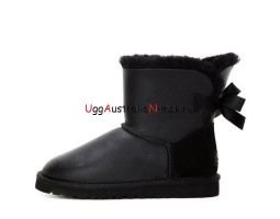 UGG BAILEY BOW MINI II METALLIC BLACK