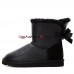 UGG BAILEY BOW MINI II METALLIC BLACK