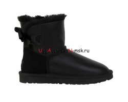 UGG BAILEY BOW MINI II METALLIC BLACK