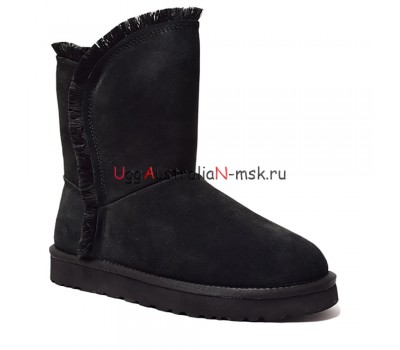 CLASSIC SHORT FLUFF HIGH-LOW BLACK