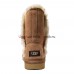 CLASSIC SHORT FLUFF HIGH-LOW CHESTNUT