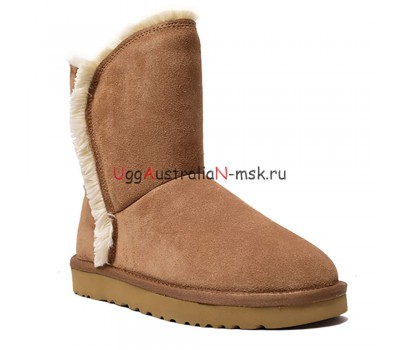 CLASSIC SHORT FLUFF HIGH-LOW CHESTNUT