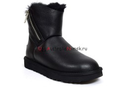 UGG MINI OBLIQUE ZIP BLACK