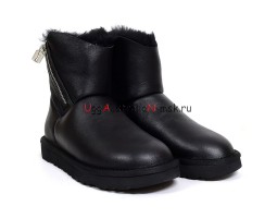 UGG MINI OBLIQUE ZIP BLACK