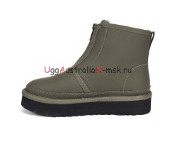 UGG NEUMEL PLATFORM ZIP MATTE SEAWEED