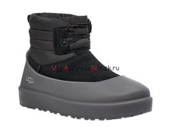 UGG CLASSIC MINI LACE-UP WEATHER BLACK