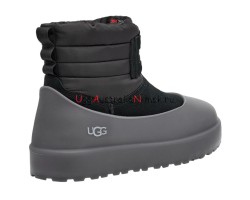 UGG CLASSIC MINI LACE-UP WEATHER BLACK