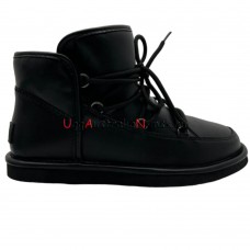 UGG LODGE MINI LEATHER BLACK