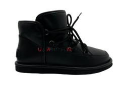 UGG LODGE MINI LEATHER BLACK