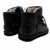 UGG LODGE MINI LEATHER BLACK