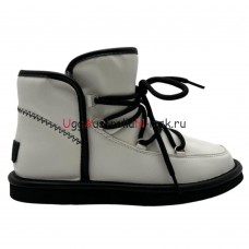 UGG LODGE MINI II LEATHER WHITE