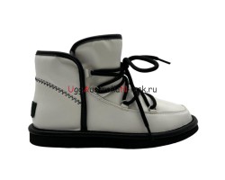 UGG LODGE MINI II LEATHER WHITE