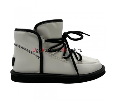 UGG LODGE MINI II LEATHER WHITE