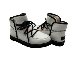 UGG LODGE MINI II LEATHER WHITE