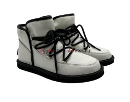 UGG LODGE MINI II LEATHER WHITE