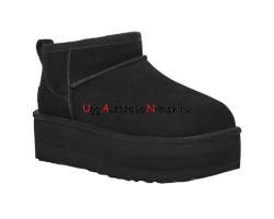 UGG CLASSIC ULTRA MINI PLATFORM BLACK