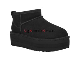 UGG CLASSIC ULTRA MINI PLATFORM BLACK