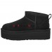 UGG CLASSIC ULTRA MINI PLATFORM BLACK
