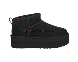 UGG CLASSIC ULTRA MINI PLATFORM BLACK