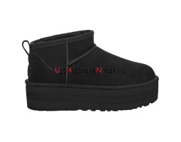 UGG CLASSIC ULTRA MINI PLATFORM BLACK