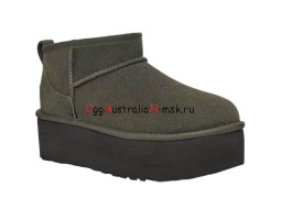 UGG CLASSIC ULTRA MINI PLATFORM BURT OLIVE