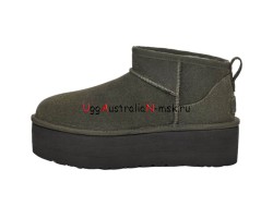 UGG CLASSIC ULTRA MINI PLATFORM BURT OLIVE