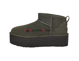 UGG CLASSIC ULTRA MINI PLATFORM BURT OLIVE