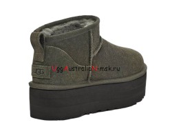 UGG CLASSIC ULTRA MINI PLATFORM BURT OLIVE