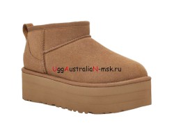 UGG CLASSIC ULTRA MINI PLATFORM CHESTNUT