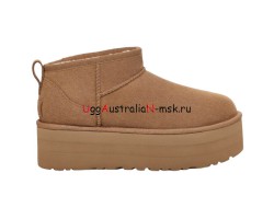 UGG CLASSIC ULTRA MINI PLATFORM CHESTNUT