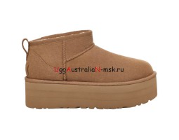 UGG CLASSIC ULTRA MINI PLATFORM CHESTNUT