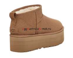 UGG CLASSIC ULTRA MINI PLATFORM CHESTNUT