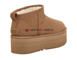 UGG CLASSIC ULTRA MINI PLATFORM CHESTNUT