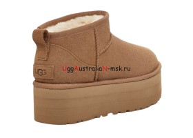 UGG CLASSIC ULTRA MINI PLATFORM CHESTNUT