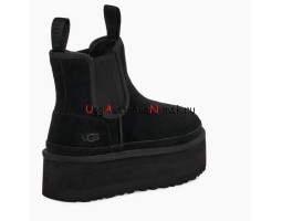 UGG NEUMEL PLATFORM CHELSEA BLACK