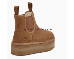 UGG NEUMEL PLATFORM CHELSEA CHESTNUT